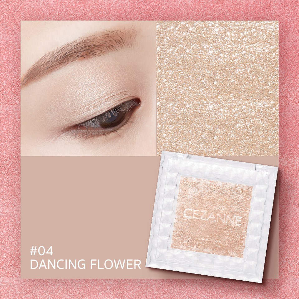 CEZANNE, CEZANNE Single Color Eye Shadow, CEZANNE Single Color Eye Shadow รีวิว, CEZANNE Single Color Eye Shadow ราคา, CEZANNE Single Color Eye Shadow 1g, CEZANNE Single Color Eye Shadow #04 Dancing Flower