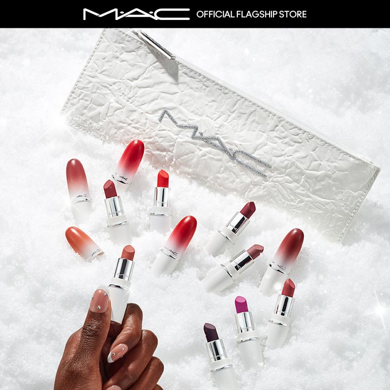 Mac Powder Kiss Lipstick blizzard bash holiday 2023 #Big Brick Energy  1.5g,Mac Powder Kiss Lipstick blizzard bash holiday 2023 #Big Brick Energy  1.5g ราคา, ลิป MAC,MAC COSMETICS HOLIDAY ,MAC Holiday 2023 Lips By The Dozen Mini Powder Kiss Lipstick,Mac Powder Kiss Lipstick blizzard bash holiday 2023 #Big Brick Energy  1.5g รีวิว